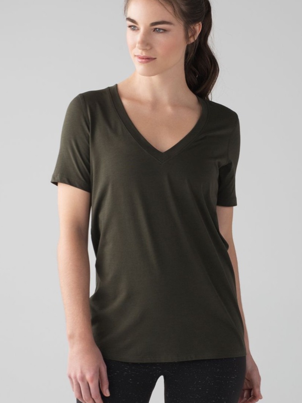 Lululemon Love Tee IV Dark Olive Women’s Size 4